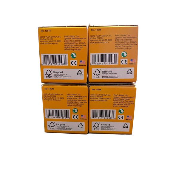 Lot Of 4 SEALED Original 2013 Metal Slinky Classic Walking Spring Poof Toy #125 - Picture 4 of 4